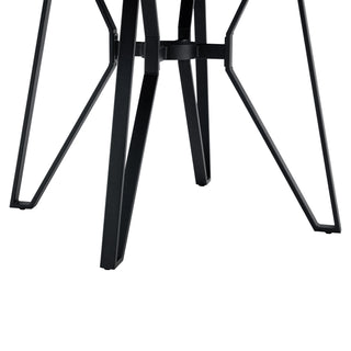 Sunvega Light Ash Round Dining Table with Mid Century Modern Style