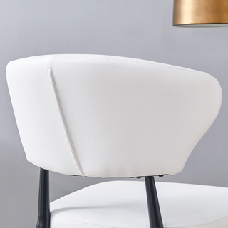 Sunvega Ergonomic Dining Chair with Curved Backrest for Comfortable Minimalist Design