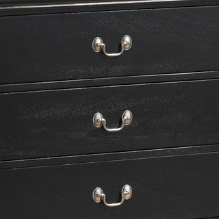 Sunvega Elegant Traditional Black Storage Dresser for Effortless Organization