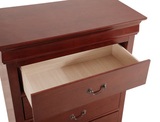 Sunvega Elegant Cherry Traditional Storage Chest with Rich Color and Durable Construction