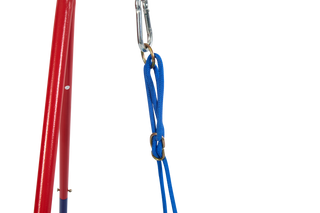 Sunvega Blue and Red 2 in 1 Baby Swing Set for Outdoor Playground Age 3+