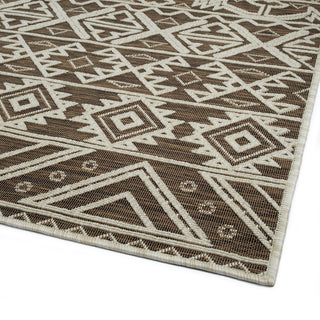 Sunvega Geometric Textured High-Low Cut and Loop Rectangle Throw Rug