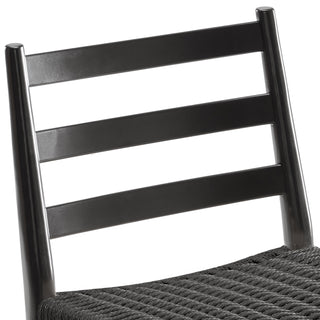 Sunvega Fully Assembled Wood Rattan Dining Chairs Set of Two with Woven Seat