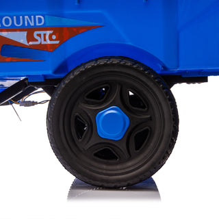 Sunvega 3-Wheel Electric Cargo Truck with LED Lights Music and Anti-Slip Wheels