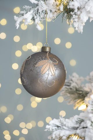 Sunvega Glass Glitter Painted Christmas Ball Ornaments Set of 12 for Holiday Decor