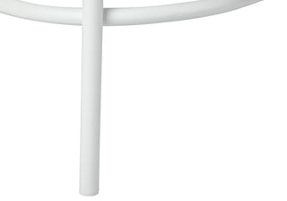 Sunvega Set of 2 Swivel Barstools with Grey Fabric Seats and White Metal Frame