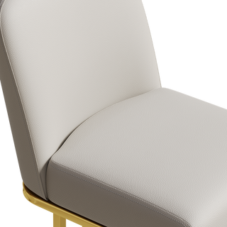 Sunvega Modern Bar Chairs Set of 2 with Soft Fabric and Anti-Slip Pads