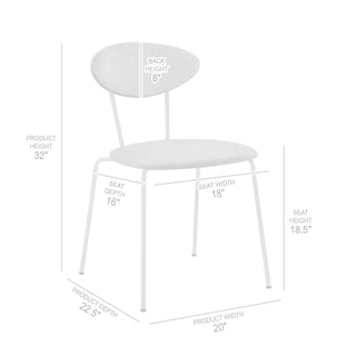 Sunvega Modern Gray Fabric and Black Metal Dining Room Chairs Set of 2