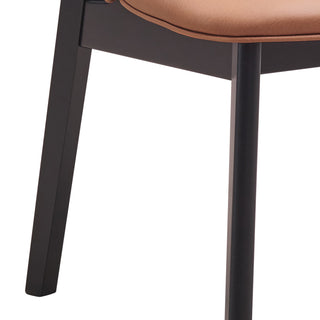Sunvega Padded Side Chairs with Curved Design and Comfortable Backrests for Living Room