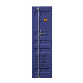 Sunvega Industrial Blue Wardrobe with Full-Length Container Lock and Hanging Rod
