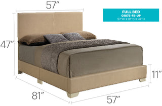 Sunvega Sleek Black Full Bed Frame with Chic Finish for Casual Elegance