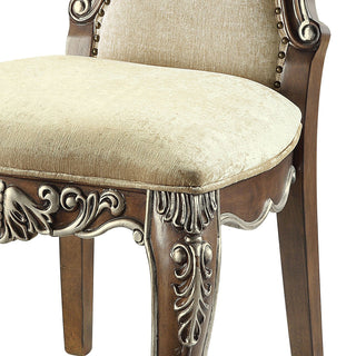 Sunvega Traditional Style Dining Chair with Plush Cushions and Nailhead Trim Set of 2
