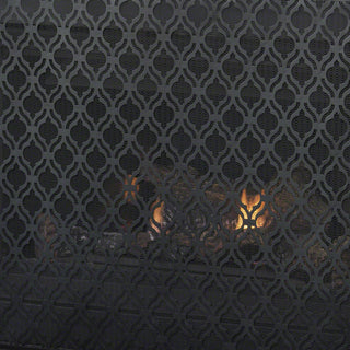 Sunvega Modern Overlapping Circle Pattern Iron Frame Single Panel Fire Screen