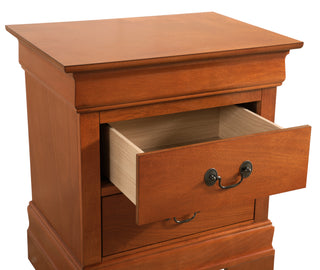 Sunvega Elegant Oak Nightstand With Classic Design and Ample Surface