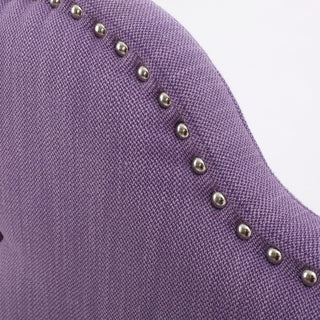 Sunvega Queen Size Upholstered Headboard with Tufted Design and Nailhead Trim