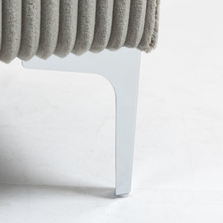 Sunvega Modular Sofa Single Armrest Backrest Module with Convertible Corduroy Fabric