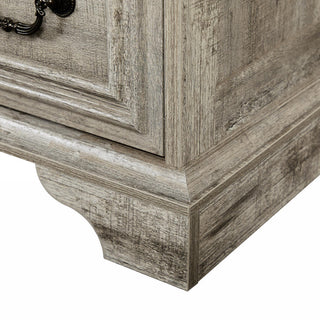 Sunvega Vintage Farmhouse Dresser with 7 Drawers and Antique White Finish