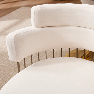 Sunvega Upholstered Dining Chair with Heavy Duty Iron Frame and Padded Seat