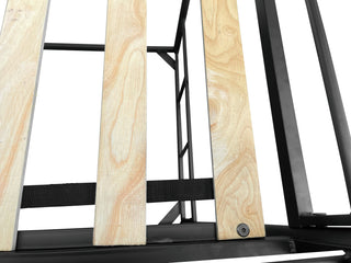 Sunvega Twin over Twin Bunk Bed with Metal Frame and Guardrails for Safety