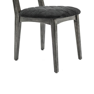 Sunvega 2 Pack Acacia Wood Dining Chairs with 19 Inch Seat Height