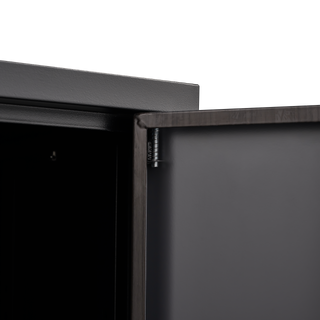 Sunvega Folding Metal Storage Cabinet with Locking Doors and Adjustable Shelf for Home Office
