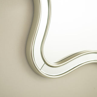 Sunvega Sunburst-Shaped PU Art Decorative Wall Mirror for Bathroom Bedroom