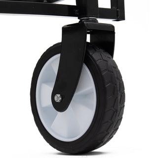 Sunvega Foldable Collapsible Wagon Cart with Extention Dual-Layer Design All-Terrain Wheels