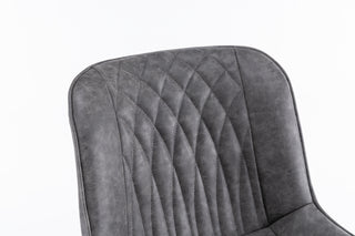 Sunvega Mid-Century Modern Tufted Diamond Pattern Upholstered Swivel Dining Chair