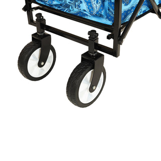 Sunvega Collapsible Foldable Wagon Cart with Colorful Design and Strapping System