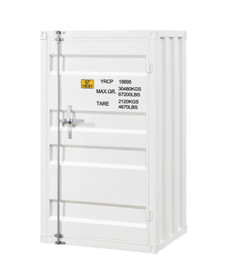 Sunvega Gunmetal 1-Door Chest with Container Lock and Metal Shelves