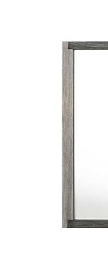 Sunvega 5 Drawer Chest in Jehoram Gray Finish with Wood Center Glide Drawers