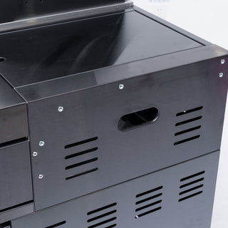 Sunvega 46-Inch Four Burner Stainless Steel Gas Grill with Warming Rack