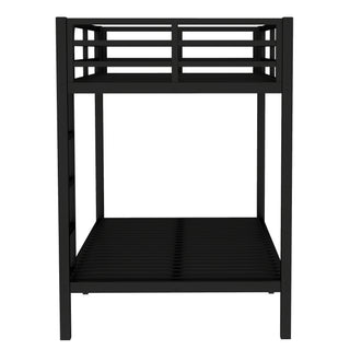Sunvega Metal Full over Full Bunk Bed for Teens and Adults with Noise Reduction and Storage