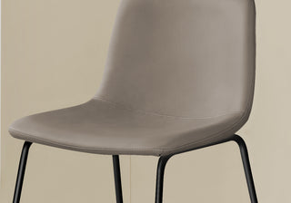 Sunvega Modern Taupe Leather-Look Bar Height Chair for Standing Desk