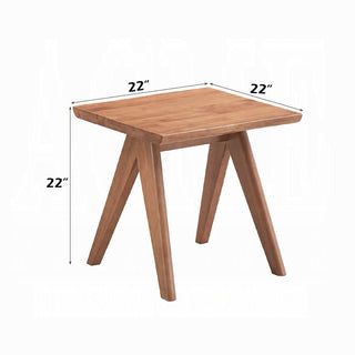 Sunvega Mid-Century Modern Rattan Bench with Natural Finish for Kitchen Dining