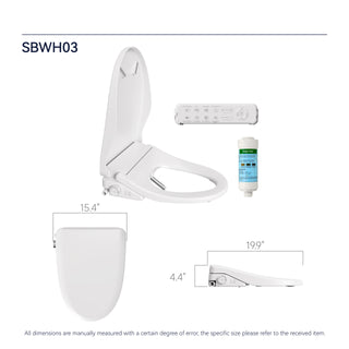 Sunvega Non-Electric Bidet Toilet Seat with Heated Seat and Dual Wash Modes