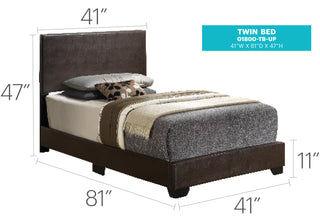 Sunvega Sleek Black Full Bed Frame with Chic Finish for Casual Elegance