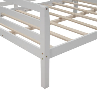 Sunvega Full Size Wooden Daybed with Clean Modern Design and Safety Rails