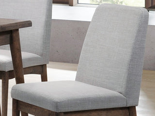Sunvega Mid-Century Modern Dining Chairs Set of 2 with Plush Fabric Upholstered Cushion