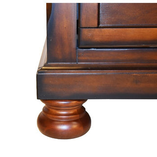 Sunvega Wood Nightstand with Hidden Feltlined Jewelry Drawer and Cedar Lined Bottom