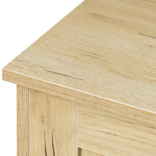 Sunvega Modern Oak Wood Buffet Sideboard with 2 Doors and 2 Drawers