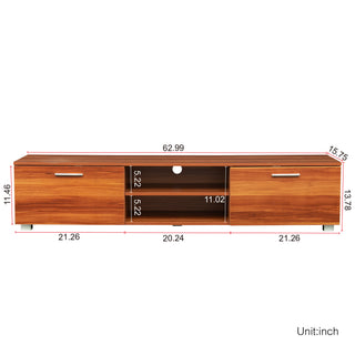 Sunvega Wall Mounted Floating 80 Inch TV Stand with LED Lights and Charging Station