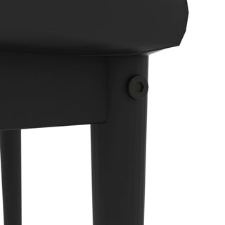 Sunvega PU Leather Diamond Shaped Dining Chairs Set Of Four For Family Meals
