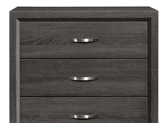 Sunvega Modern Contemporary White Finish Wooden Nightstand with 2 Dovetail Drawers