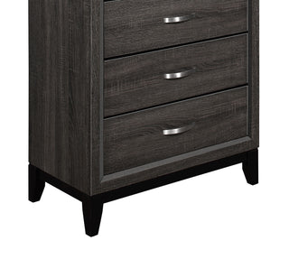 Sunvega Modern Contemporary White Finish Wooden Nightstand with 2 Dovetail Drawers