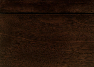 Sunvega Brown Cherry Finish Louis Phillipe Style 6 Drawer Dresser with Hidden Jewelry Storage
