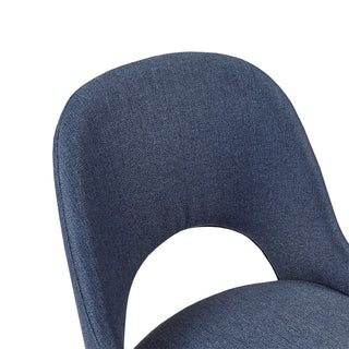 Sunvega Nola Textured Tan Upholstered Dining Chairs with Dark Brown Wood Legs Set of 2