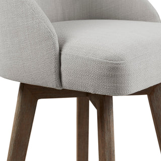 Sunvega Swivel Counter Stool with Medium High Back and Metal Ring Footrest