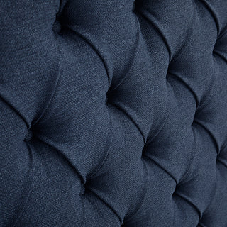 Sunvega Grey Queen Upholstery Headboard with Button Tufted and Nailhead Decor