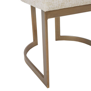 Sunvega Modern Grey Upholstered Parsons Dining Chair Set with Metal Frame